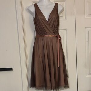 Alexia Admor Tan and Brown Dress-NWOT